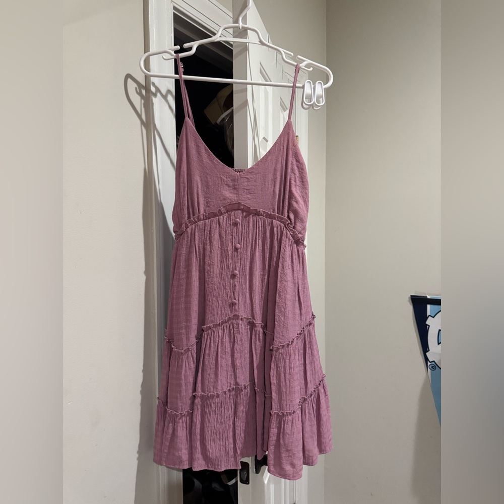 Purple flowy dress